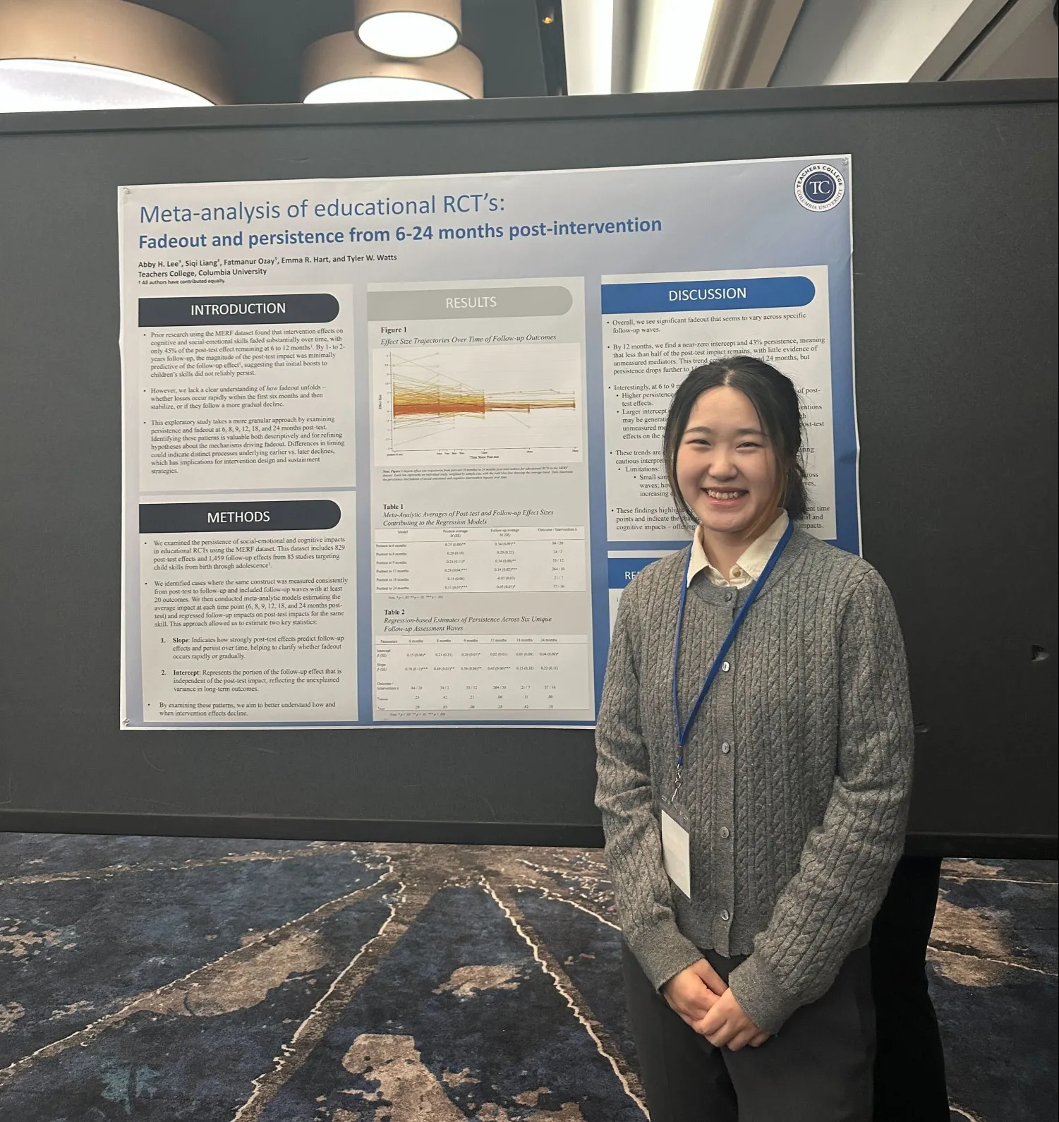 Siqi and her poster