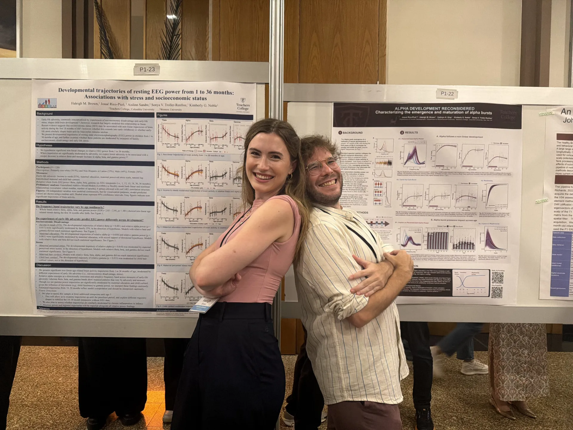 Haleigh and Josué with their presentations