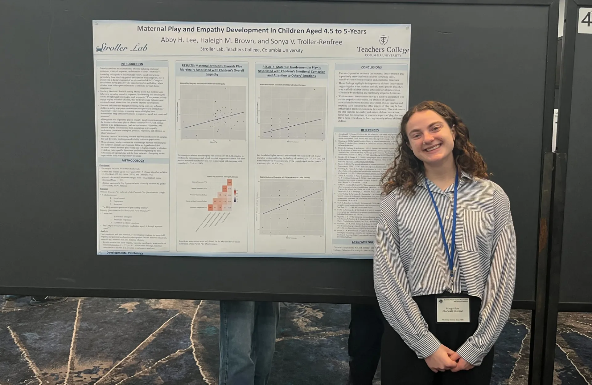 Abby and her poster