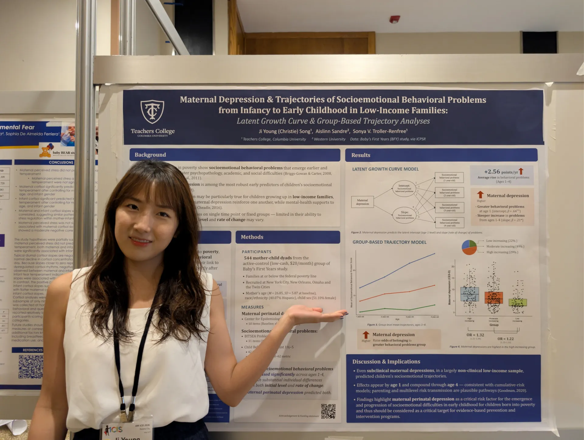 Ji Young with her presentation
